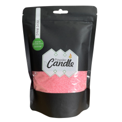 Růžová sypaná svíčka PowderCandle