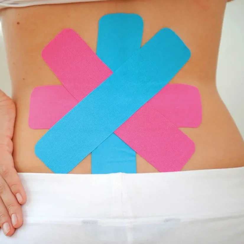 Růžový kineziologické tejp