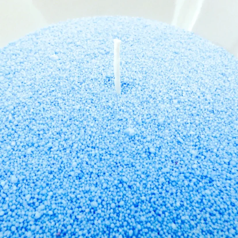 Modrá sypaná svíčka PowderCandle - Množství: 400 g