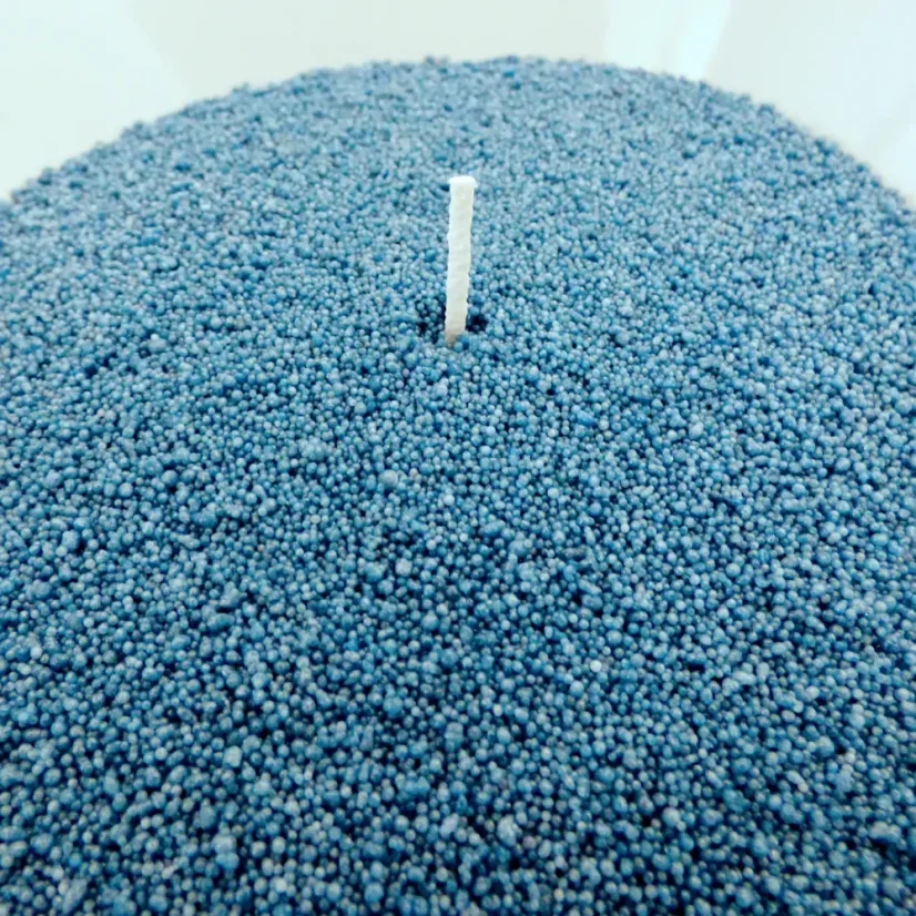 Oceánově modrá sypaná svíčka PowderCandle - Množství: 200 g