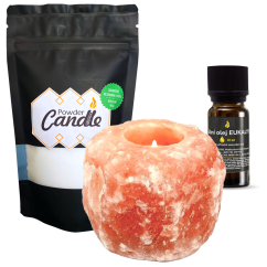 Solná lampa na svíčku RELAX SET 1