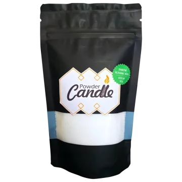 Bílé sypané svíčky - Doba hoření - 30 hodin