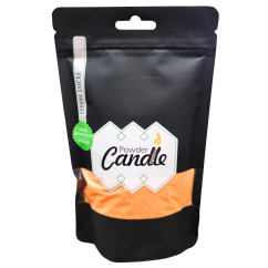 Oranžová sypaná svíčka PowderCandle