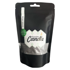 Šedá sypaná svíčka PowderCandle