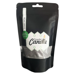 Šedá sypaná svíčka PowderCandle