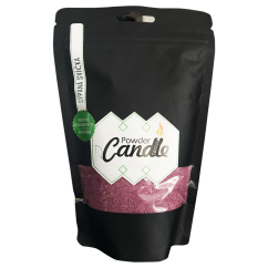 Fialová sypaná svíčka PowderCandle