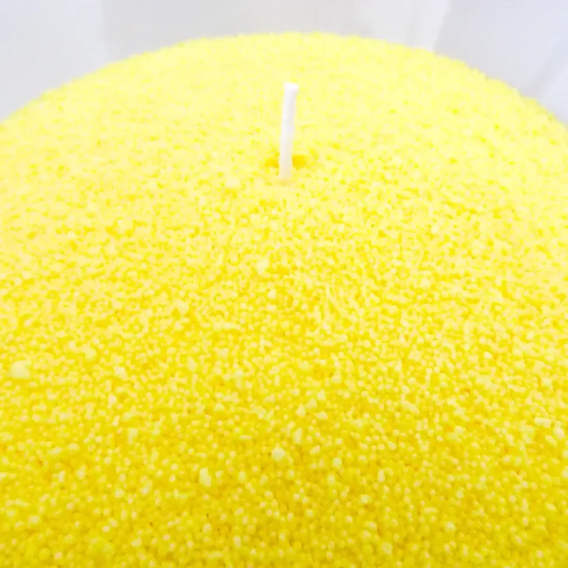 Žlutá sypaná svíčka PowderCandle - Množství: 400 g